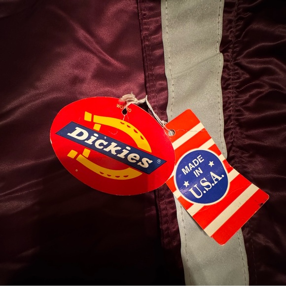 Vintage 90’s Dickies reflective maroon jacket - Picture 2 of 8